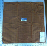 55 Ev15 Scalamandre Showroom Sample Square T &amp; A Check Cinnabar Brown Plaid Silk