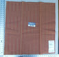 57 Ev15 Scalamandre Showroom Sample Square Brigham Texture Roseate Dark Orange Woven Cotton Stripe