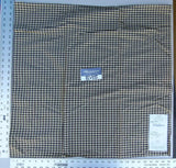 60 Ev15 Scalamandre Showroom Sample Square Ganika Ground Caviar Black Beige Plaid Silk