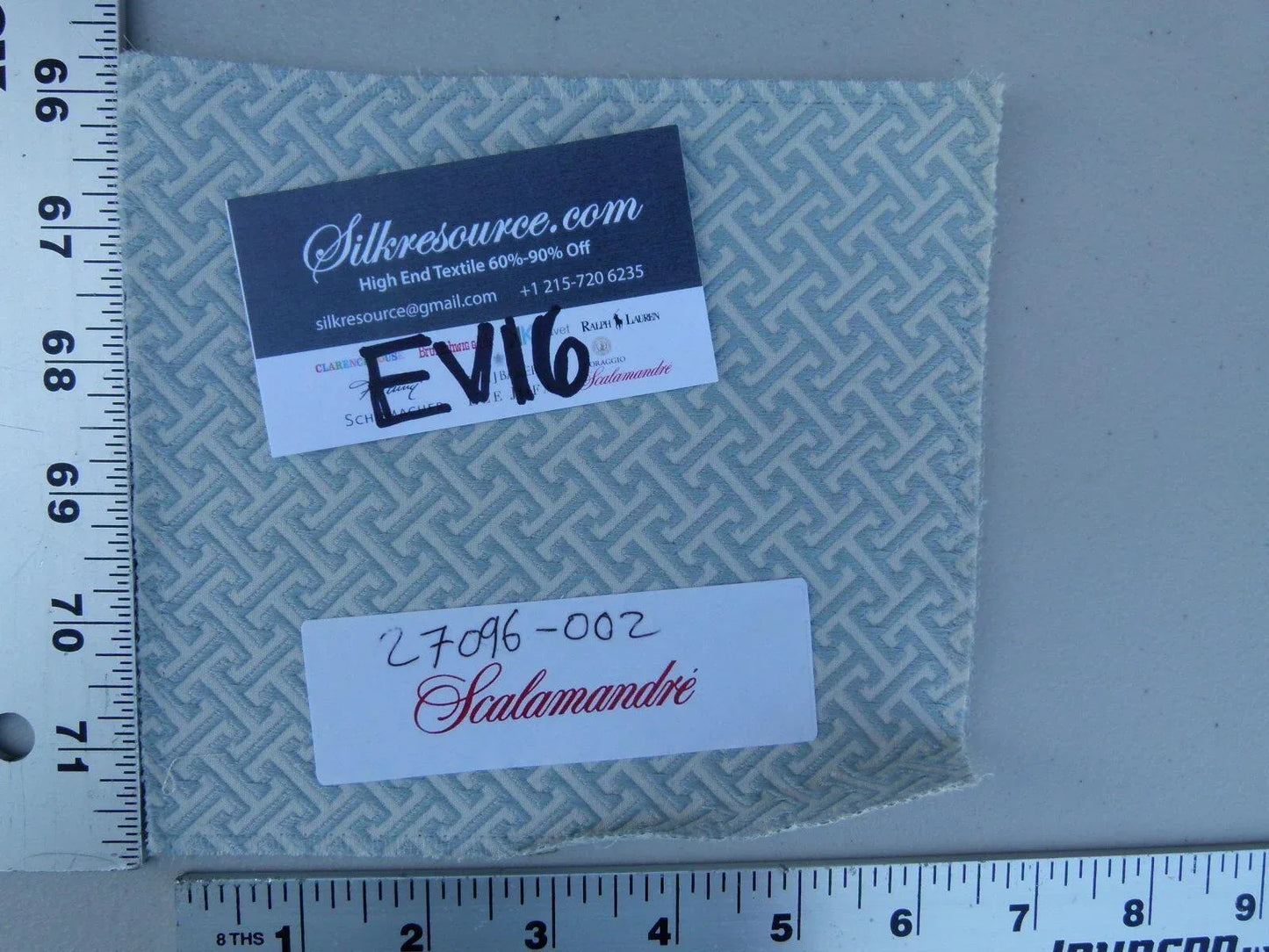 14 Ev16 Scalamandre Various Light Blue And White