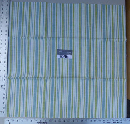 30 Ev16 Scalamandre Various Green, Blue And White Stripes