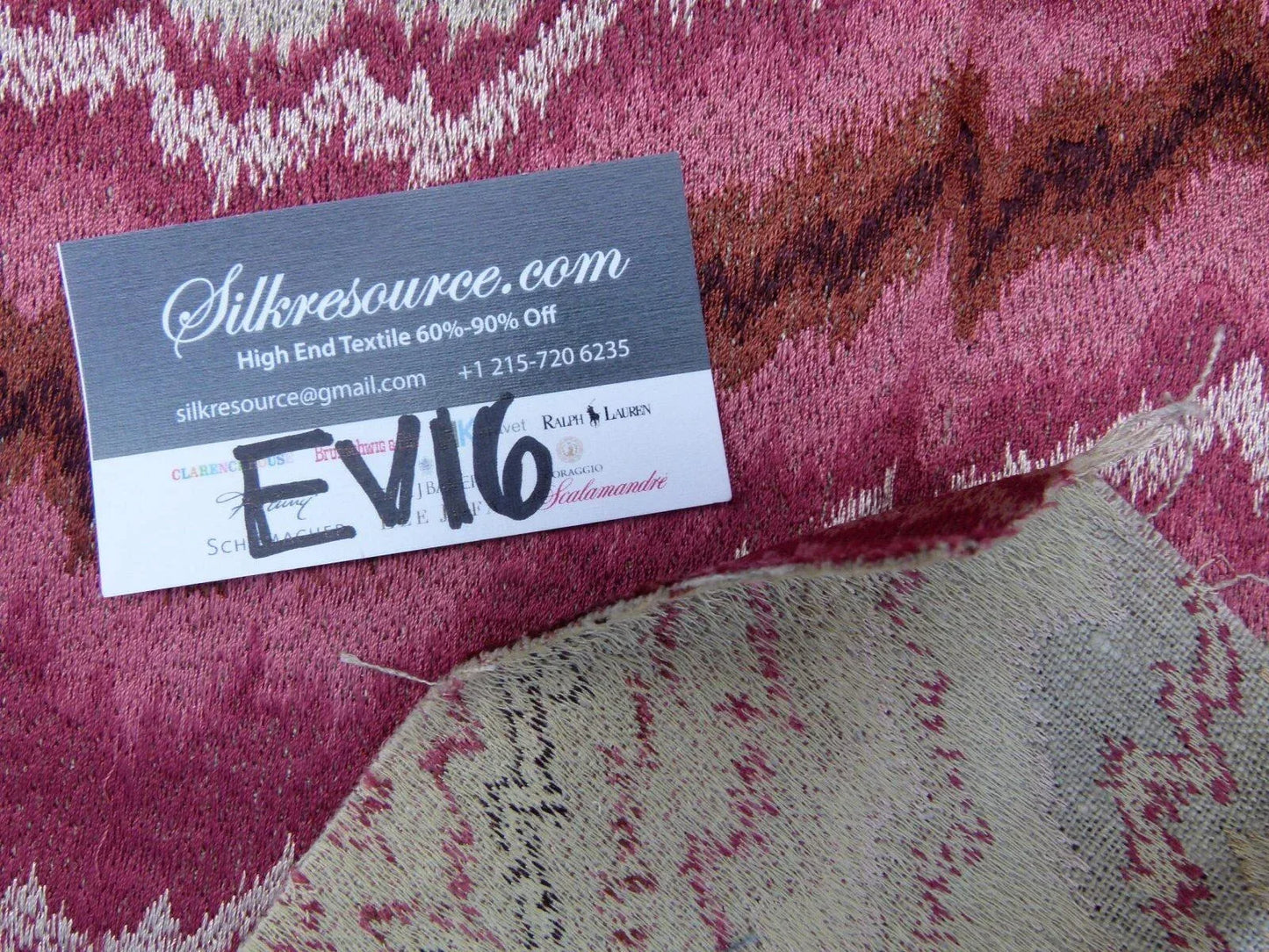 54 Ev16 Scalamandre Various Bergamo Embroidery Fall Mulberry