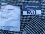 2 Ev17 Scalamandre Sample Square Banbury Stripe Check Blue
