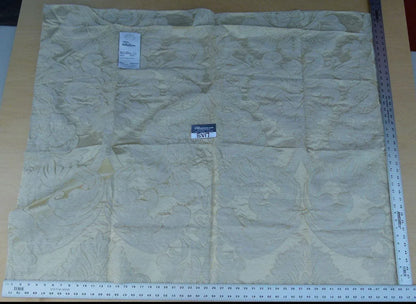 10 Ev17 Scalamandre Sample Square Lampedusa Champagne Damask Yellow 1yard+ MSRP USD 470/Y