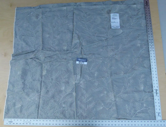 12 Ev17 Scalamandre Sample Square Villa Taranto Silver Gray