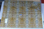 14 Ev17 Scalamandre Sample Square Villa Farnese Blue Topaz Yellow White Blue 2.4yds Silk Damask MSRP USD 390/Y