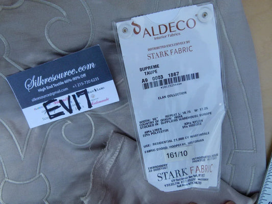 15 Ev17 Scalamandre Sample Square Supreme Tuape