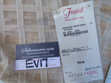 22 Ev17 Scalamandre Sample Square Crawford Check Sheer Natural Beige