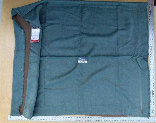 14 Ev18 Scalamandre 2.4y Saga Turquoise Brown Reversible Heavy MSRP USD 405/Y