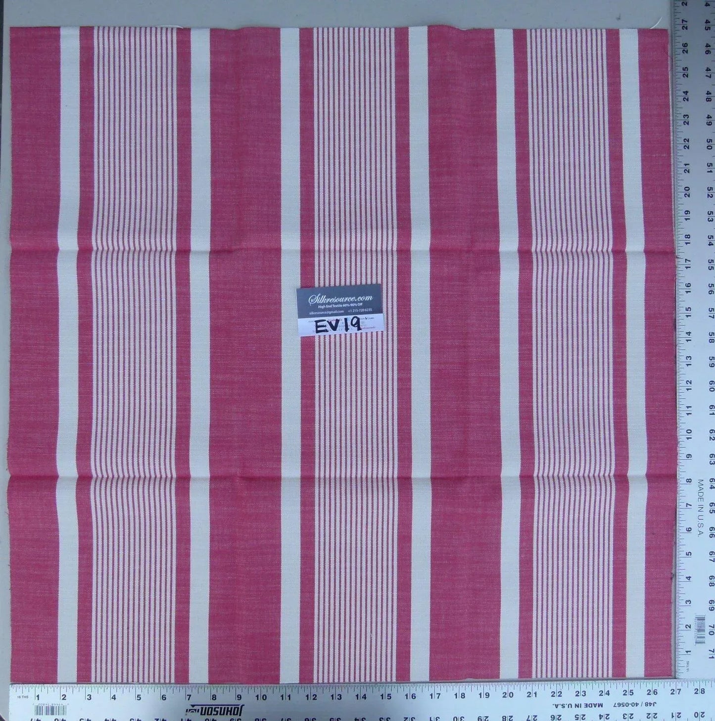 3 Ev19 Scalamandre Various Pink And White Stripes