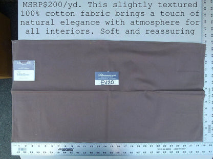 18 Ev20 Scalamandre Toucan Taupe 100% Cotton MSRP USD 200/yard