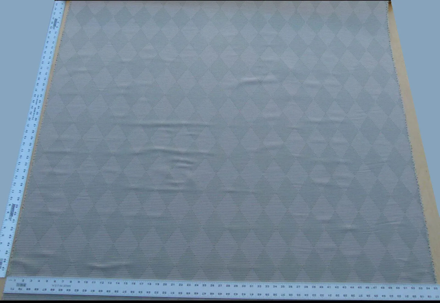 By Yd Scalamandre Forty Carats Pewter Taupe Grey Watkins Silk Wool Jacquard Diamond Harlequin MSRP USD 188/Y