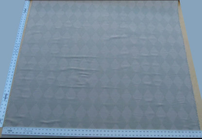 By Yd Scalamandre Forty Carats Pewter Taupe Grey Watkins Silk Wool Jacquard Diamond Harlequin MSRP USD 188/Y