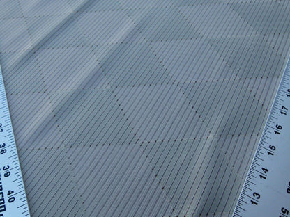 By Yd Scalamandre Forty Carats Pewter Taupe Grey Watkins Silk Wool Jacquard Diamond Harlequin MSRP USD 188/Y