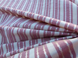 by yard Scalamandre Helsey Rose Red Pink Linen Silk Iridescent Stripe MSRP USD 296/Y