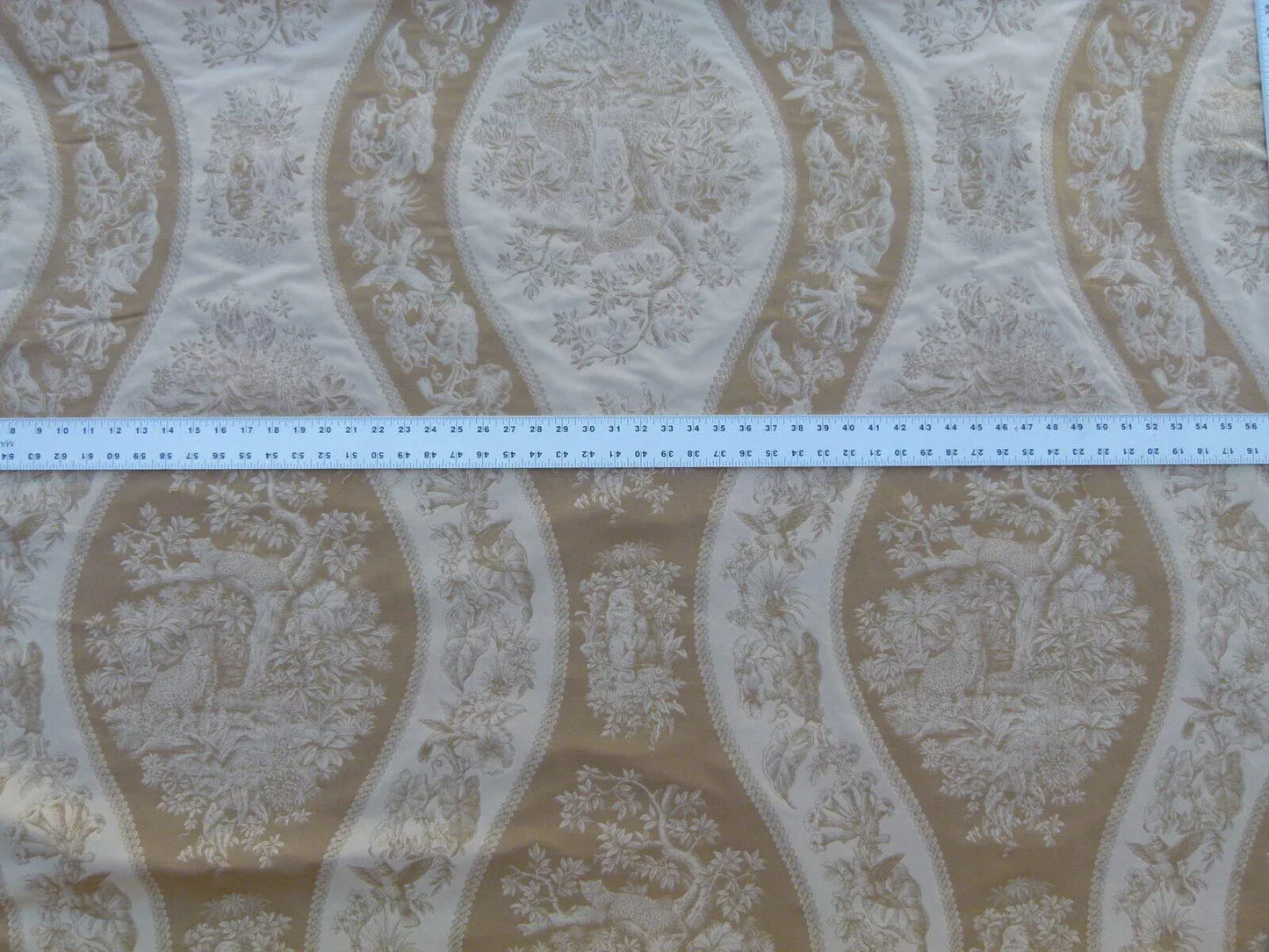 By Yard Scalamandre Jangala Sahara Tan Safari Animal Leopard Monkey Hummingbird MSRP USD 320/Y