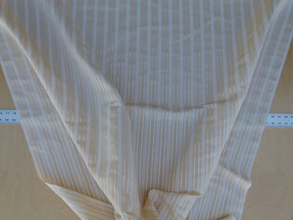 by yard Scalamandre Helsey Wheat Tan Beige Linen Silk Iridescent Stripe MSRP USD 296/Y