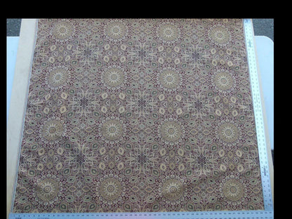 Scalamandre Bessarabia Grey Watkins Clove Dark Burgundy Arabic Brocade Old World Weavers MSRP USD 264/Y