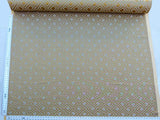 Scalamandre Eames Nutmeg Brown Gold Silk Woven Diamond Chenille  Old World Weavers MSRP USD 280/Y