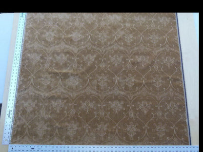 Scalamandre Pennsbury Caramel Warm Brown Beige Cut Linen Velvet Renaissance MSRP USD 504/Y