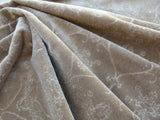 Scalamandre Pennsbury Caramel Warm Brown Beige Cut Linen Velvet Renaissance MSRP USD 504/Y