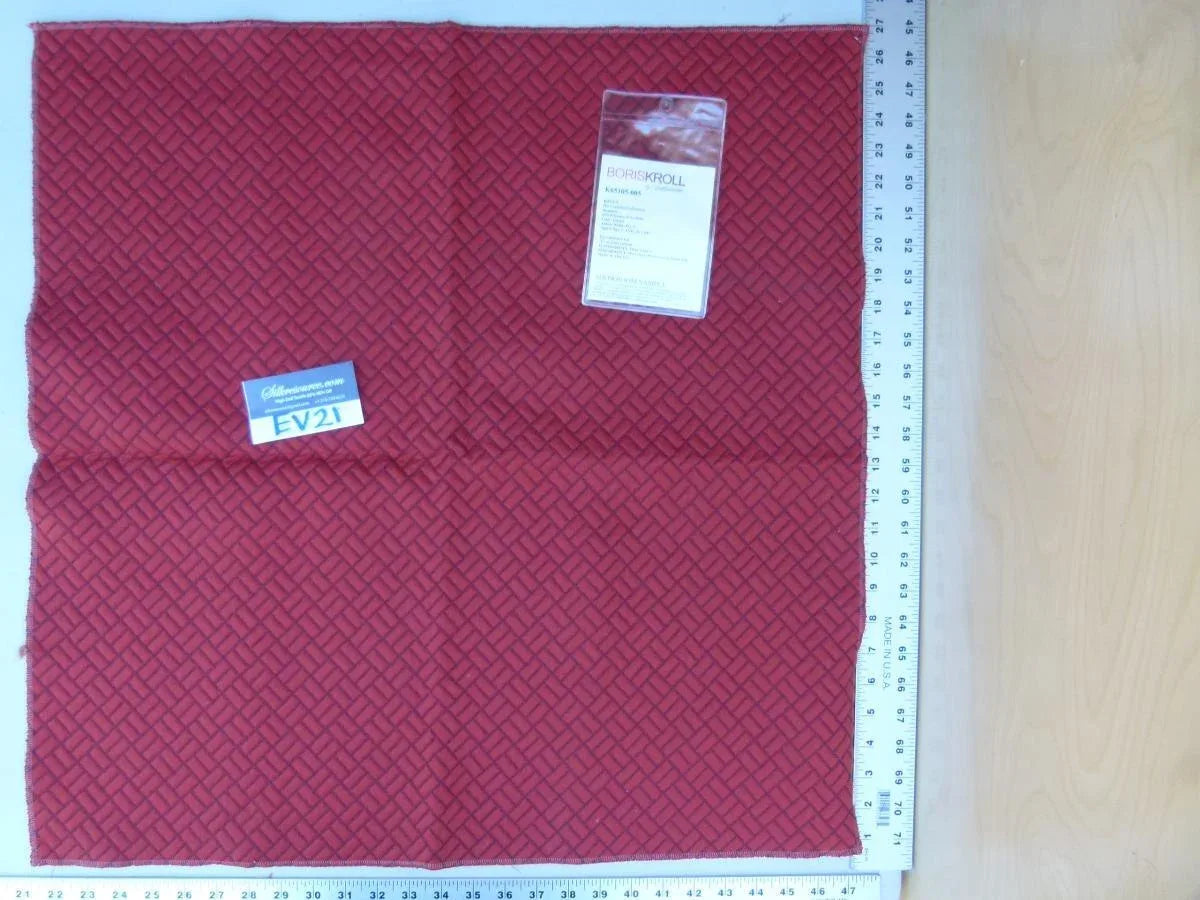 17 Ev21 Scalamandre Kelly Bk Contract Collection Jacquard Tomato MSRP USD 118/yard