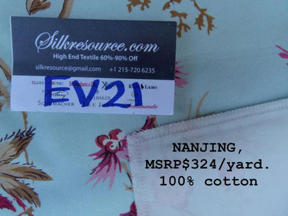 18 Ev21 Scalamandre Nanjing MSRP USD 324/yard 100% Cotton