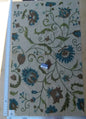 Scalamandre Pandya Cotton With Wool Embroidery - Bluejay & Taupe
