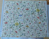 25 Ev22 1.2 yard Scalamandre Special Pieces Chambery Cotton Print Chnoiserie Floral