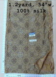 Scalamandre Medallion Silk - Bronze Gold Brown