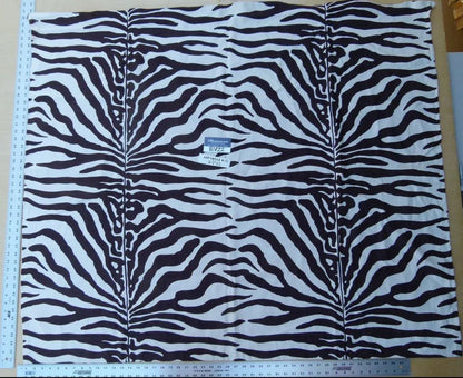 Scalamandre Zebra Heavy Linen - Brown On Off White