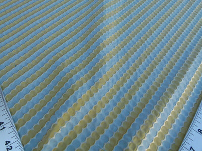 By Yard Scalamandre Oland Blue Chartreuse Fr Old World Weavers Stripe Silk MSRP USD 130/Y