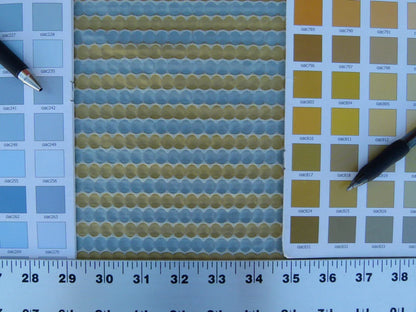 By Yard Scalamandre Oland Blue Chartreuse Fr Old World Weavers Stripe Silk MSRP USD 130/Y