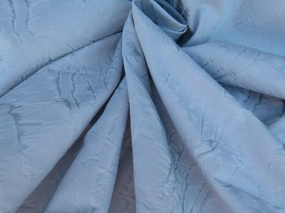 2.5y Scalamandre Salon Moire Nordic Blue Classic Silk Moire Watermark Historical Reversible MSRP USD 442/Y