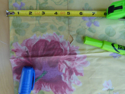 2.4y Scalamandre Banquet Champetre Juane Yellow Silk Floral Warp Print France MSRP USD 1701/Y