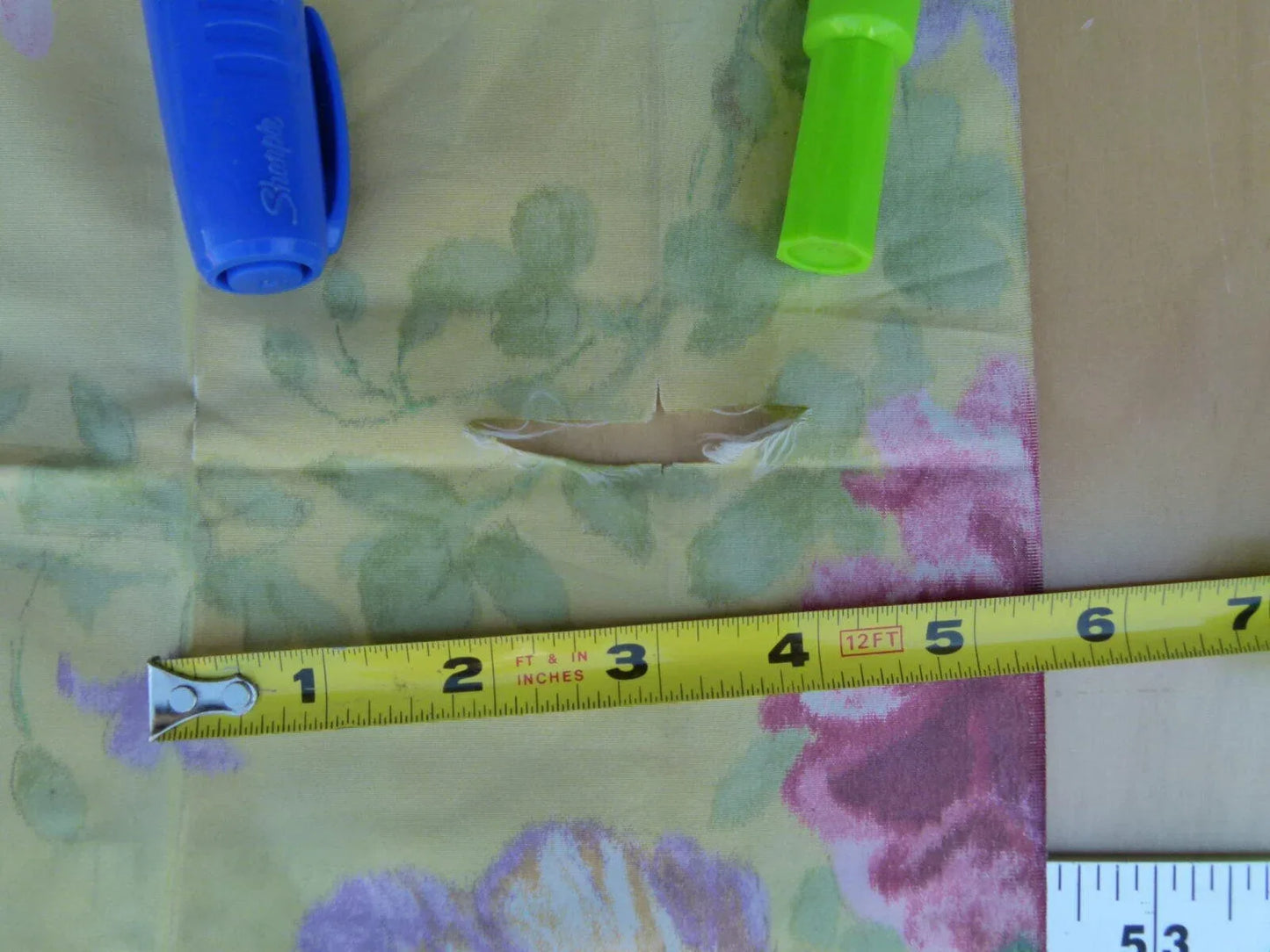 2.4y Scalamandre Banquet Champetre Juane Yellow Silk Floral Warp Print France MSRP USD 1701/Y