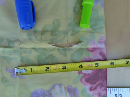 2.4y Scalamandre Banquet Champetre Juane Yellow Silk Floral Warp Print France MSRP USD 1701/Y