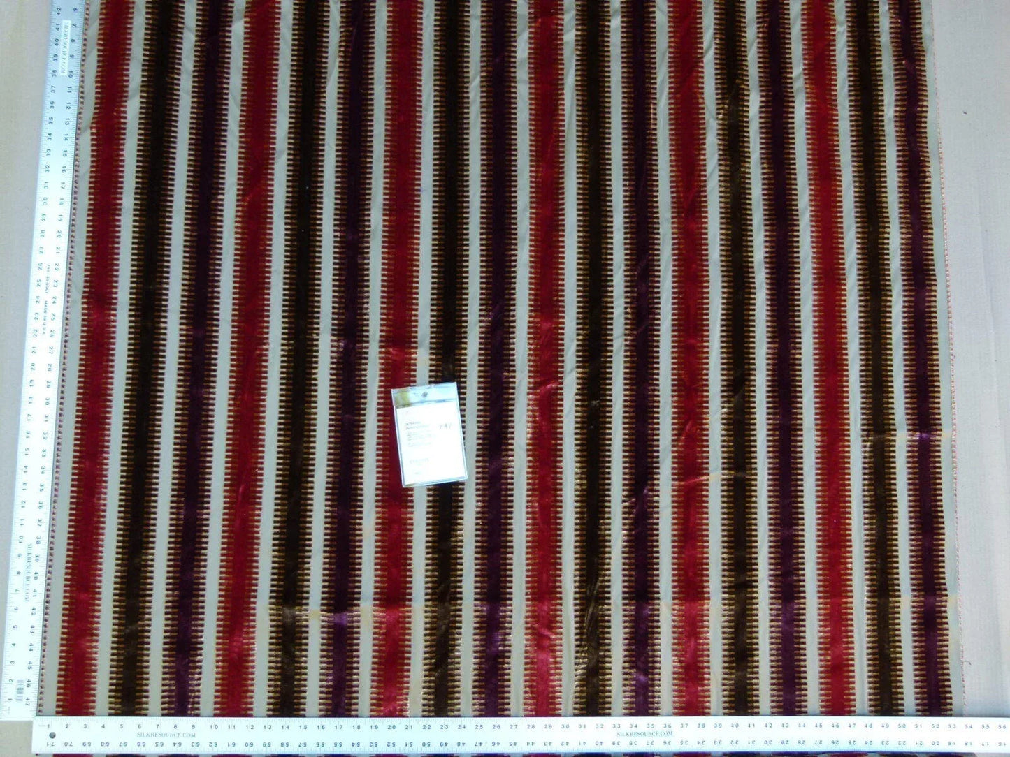 2.4y Scalamandre Colony Indianapolis Silk Velvet Cut Velvet Burnt Raspberry Red Purple Brown Chocolate MSRP USD 830/Y!#2