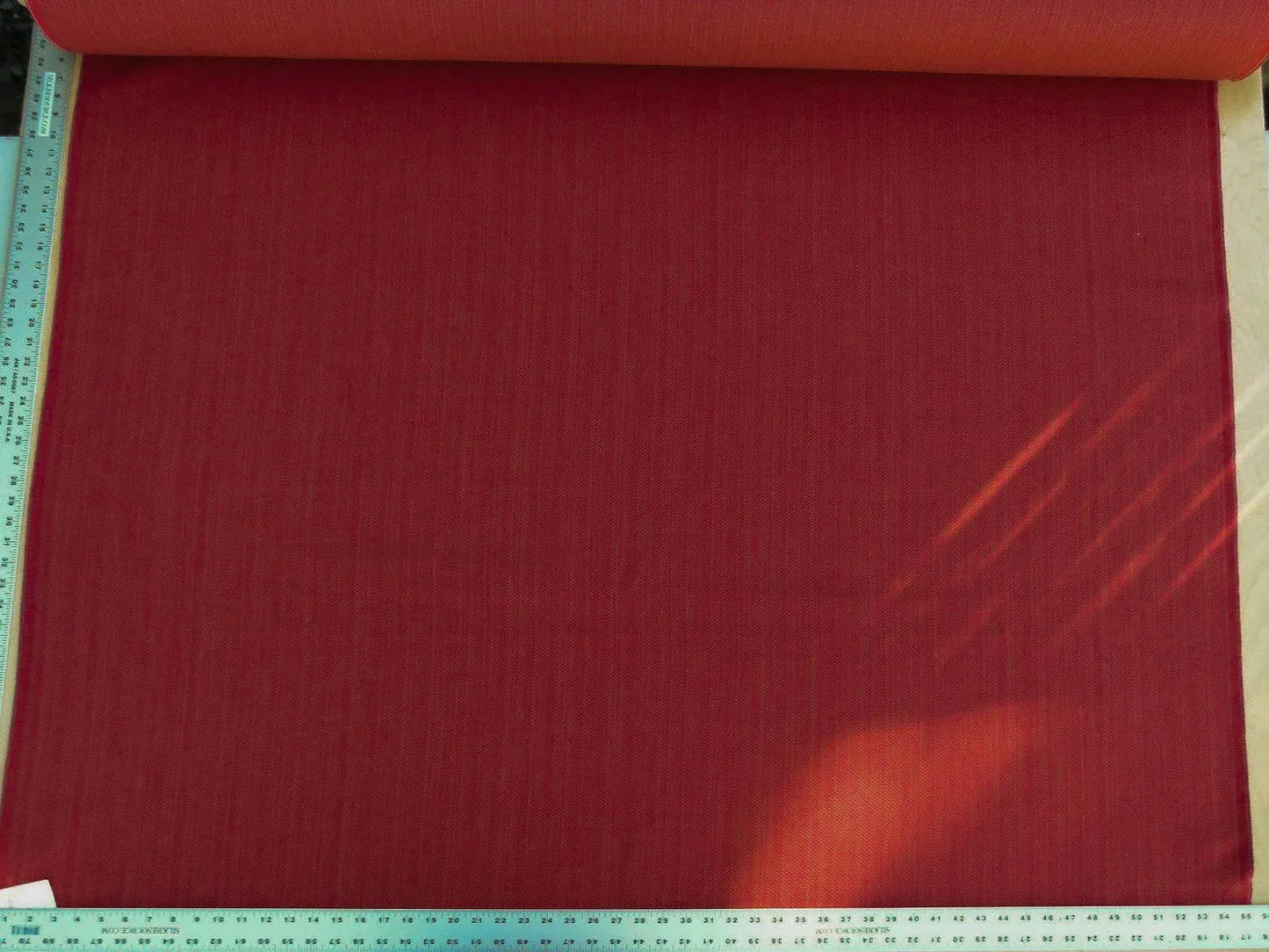 by yard Scalamandre Tropez Rhubarb Red Solid Texture Heavy MSRP USD 198/y