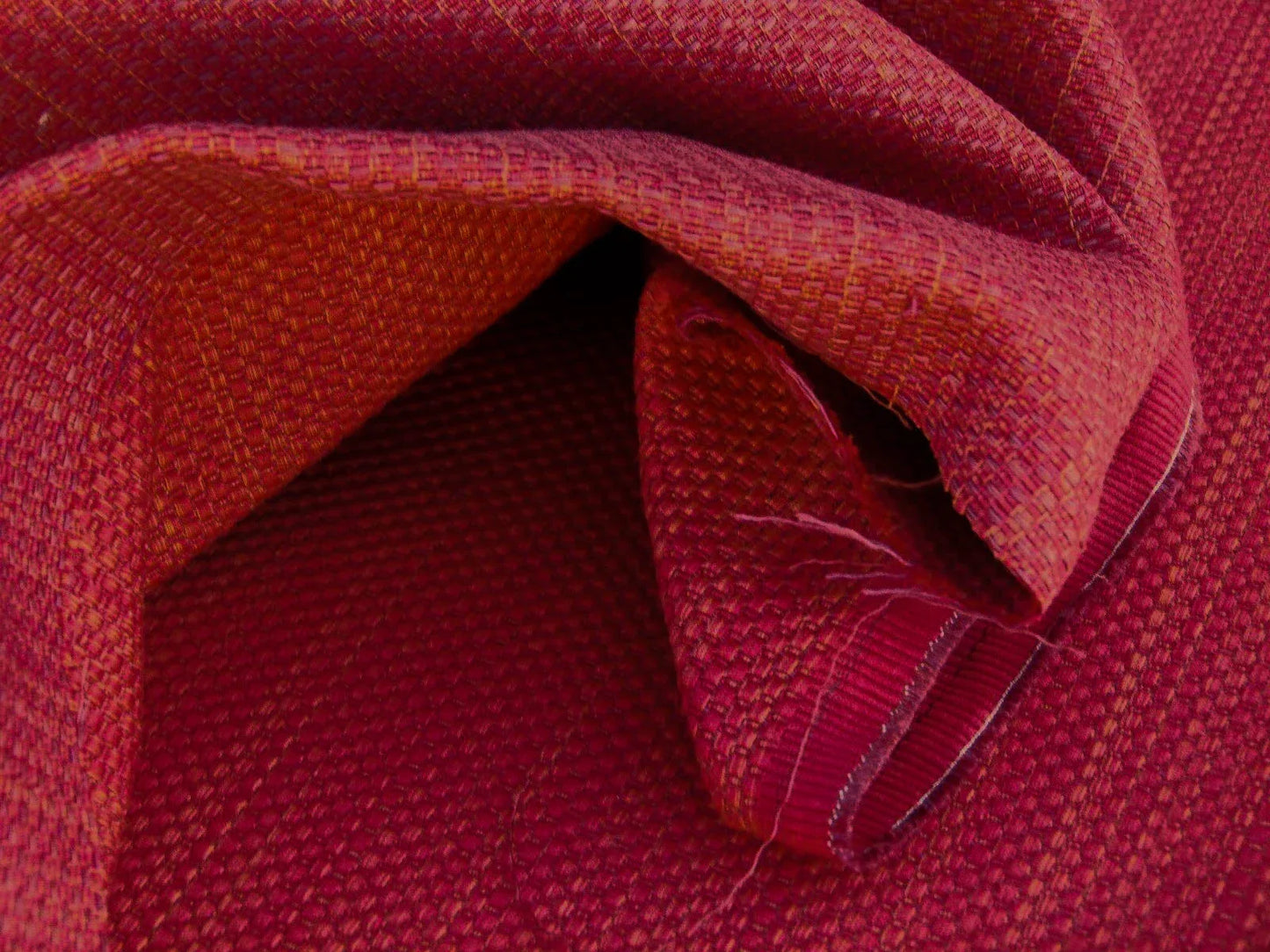 by yard Scalamandre Tropez Rhubarb Red Solid Texture Heavy MSRP USD 198/y