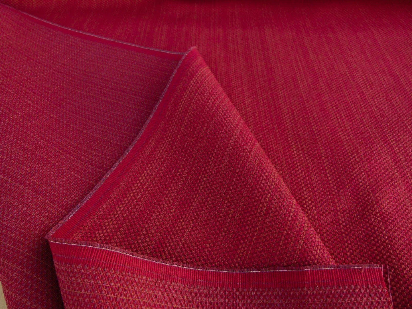 by yard Scalamandre Tropez Rhubarb Red Solid Texture Heavy MSRP USD 198/y