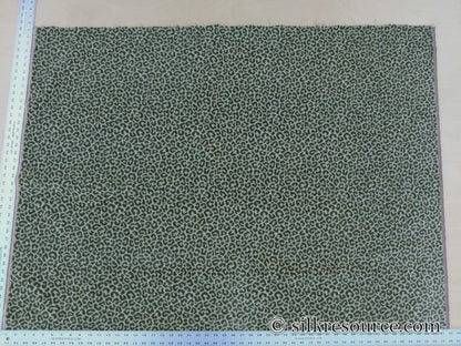 Scalamandre Panthera Velvet Moss Green Panther Leopard Skin Cotton MSRP USD 395/Y