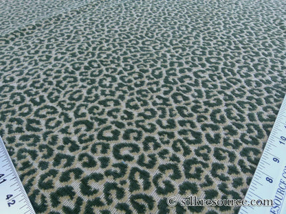 Scalamandre Panthera Velvet Moss Green Panther Leopard Skin Cotton MSRP USD 395/Y