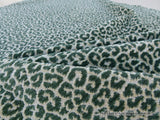 Scalamandre Panthera Velvet Moss Green Panther Leopard Skin Cotton MSRP USD 395/Y
