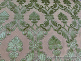 Scalamandre Italian Palmett Lime Green Palm Motif Silk Velvet Decadent Damask MSRP USD 650/Y