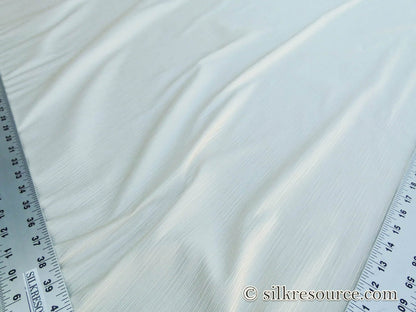 Scalamandre Leela Ivory White Silk Ottoman MSRP USD 198/Yard