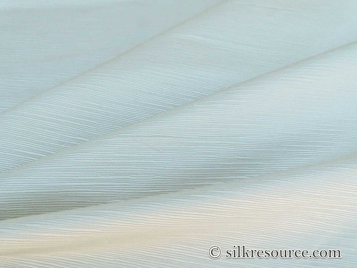 Scalamandre Leela Ivory White Silk Ottoman MSRP USD 198/Yard