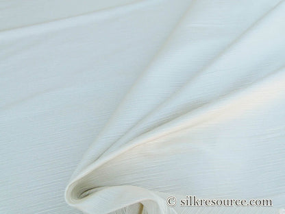 Scalamandre Leela Ivory White Silk Ottoman MSRP USD 198/Yard