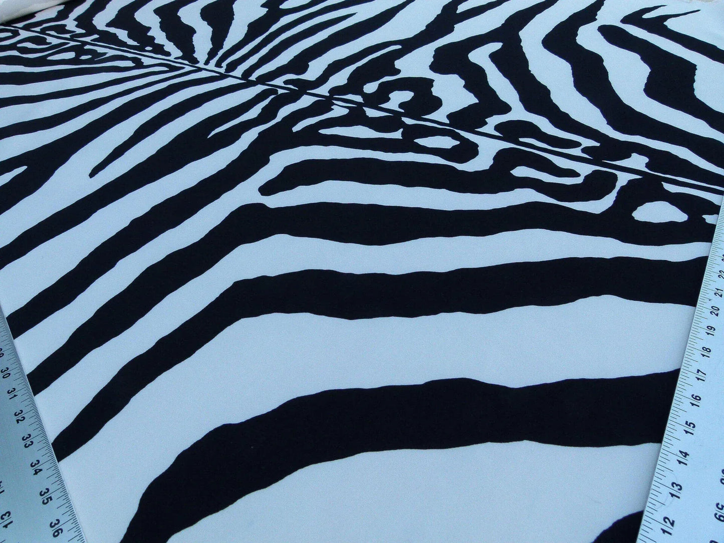 Scalamandre Zebra - Outdoor Black &amp; White Zebra Skin Pattern Animal Skin MSRP USD 198