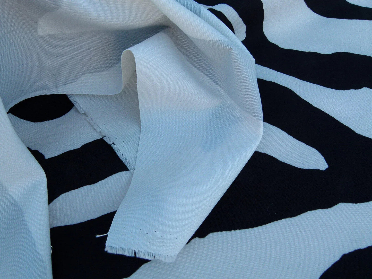 Scalamandre Zebra - Outdoor Black &amp; White Zebra Skin Pattern Animal Skin MSRP USD 198